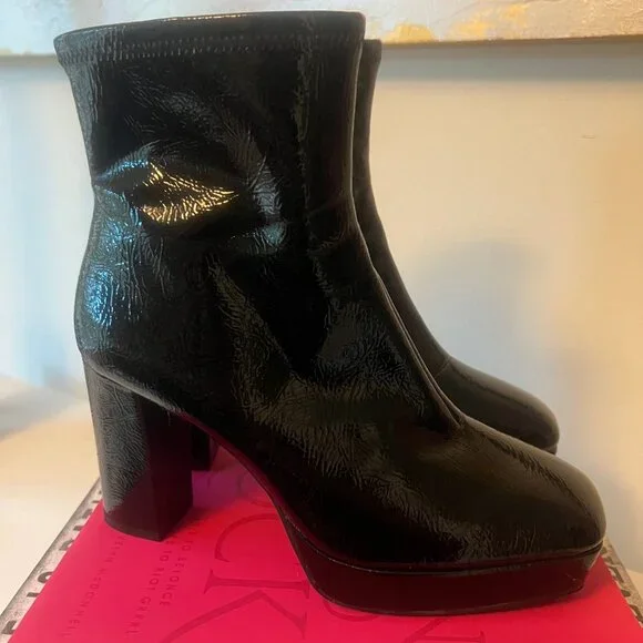Impo Ovaida Platform Booties Black Size 8 1/2 m - Picture 3 of 8